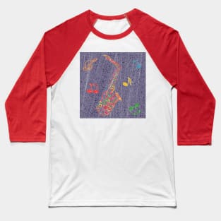 Mosaic tiles saxophone Baseball T-Shirt